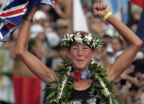 Chrissy Wellington winning Ironman World Championship