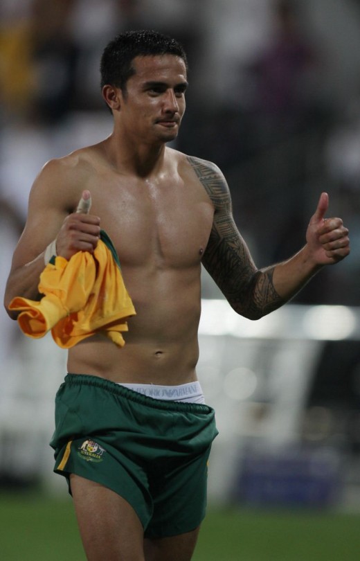 Tim Cahill is the 30 year old Midfielder that plays for Australia.