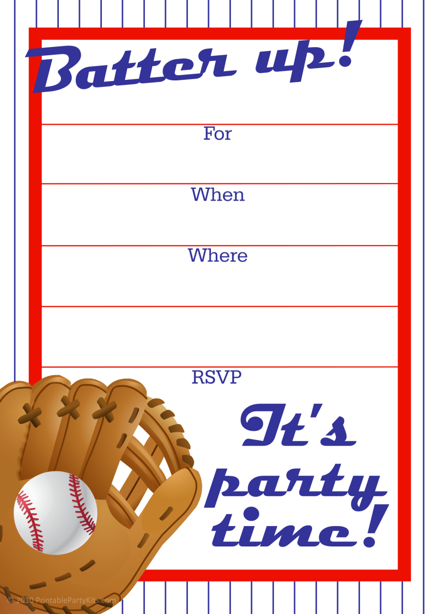 Free Printable Sports Birthday Party Invitations Templates HubPages