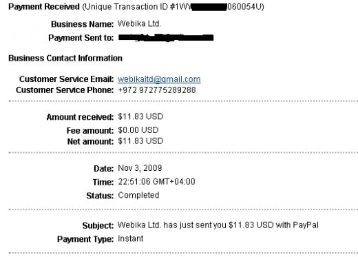 Proof of Bukisa payment which proves it is a legitimate way to make money online.