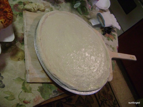 Dessert Pizza - proofing your dough