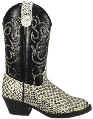 boys snakeskin cowboy boots