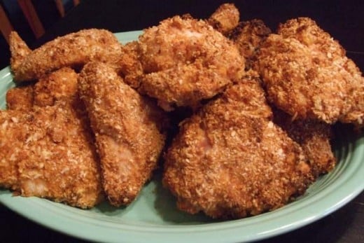 Oven fried chicken 