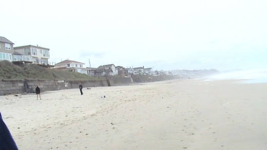 Walking Back 1mile from Northern Lincoln City Rocks to Chinook Winds Casino.