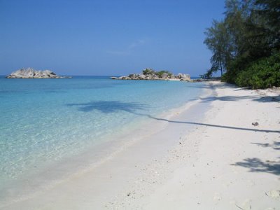 A secluded beach at Perhentian Besar