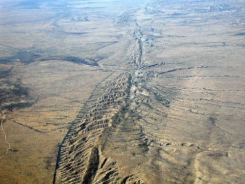 The San Andreas Fault, in the Carrizo Plain