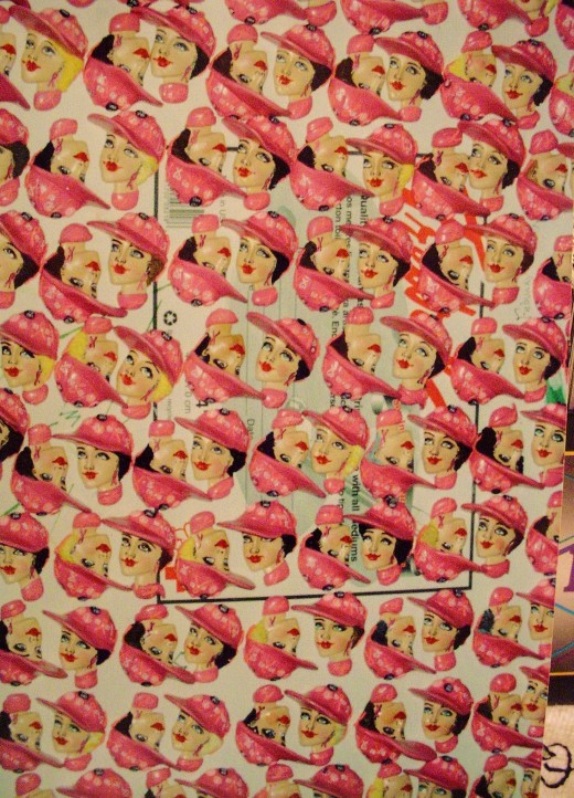 A portion of the 1,500 "Race For The Cure -10th anniversary pins I created and handed out to the ladies at the race
