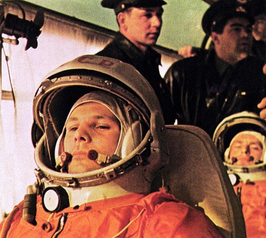 Soviet cosmonaut Yuri Gagarin, the first man in space. Photo courtesy of NASA.