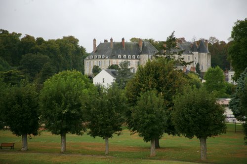 a closer view of town