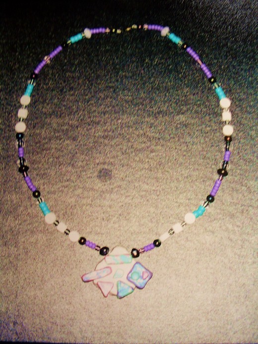 A necklace by a fifth grader