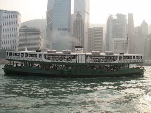 courtesy of wikipedia    Victoria Harbour -- The Star Ferry