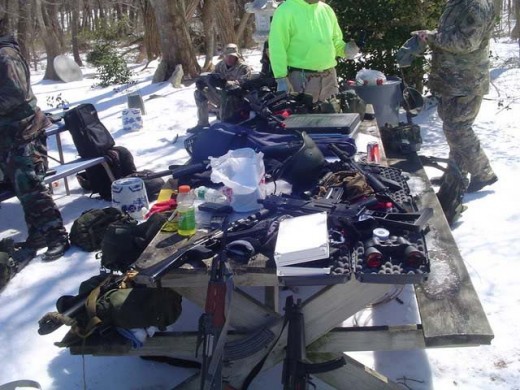 Typical airsoft meeting area