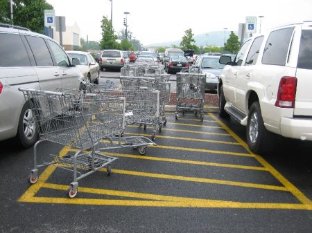 A Normal Walmart Parking Lot