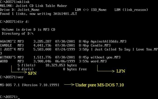 Installing DOS 1