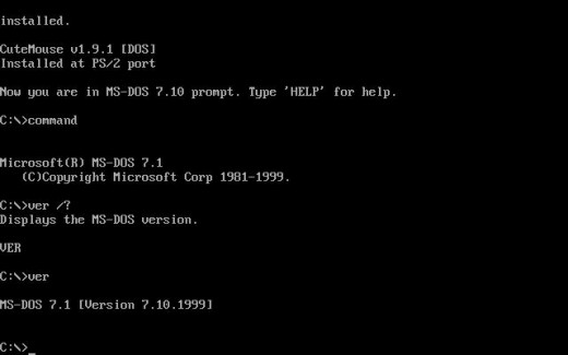 Installing DOS 4