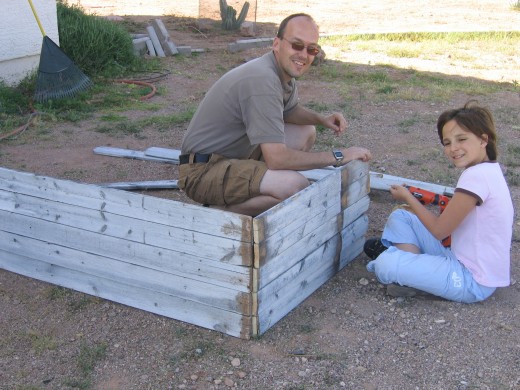 My ten-year old enjoyed helping her dad.