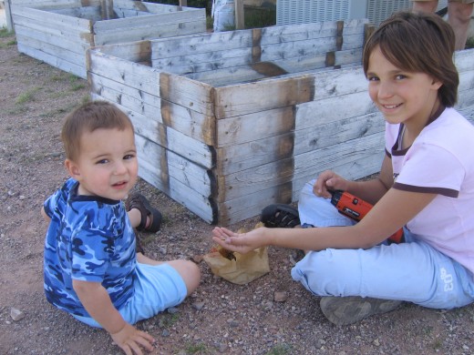 Even baby brother helped!
