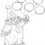 Circus Clown Kids Coloring Pages Free Colouring Pictures to Print - balloon clown