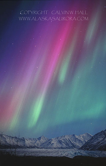 This multicolor aurora is a relatively rare sight.