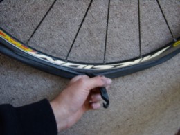 changing tube on rear bike tire