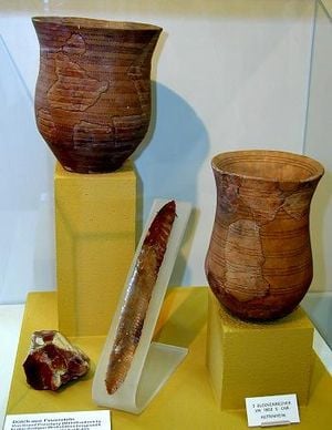 Sample pottery of the Bell Beaker Culture. Courtesy of Wikipedia.com.