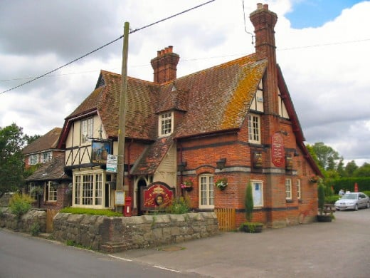 The Pub where we had lunch at daily.Lockeridge, Uk.