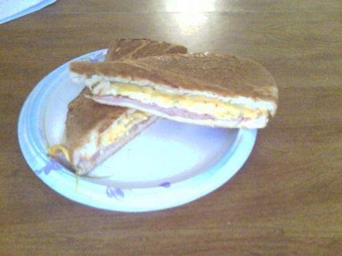  In the morning, a cup of coffee is all you need to add. The Cuban breakfast sandwich is good 24/7!