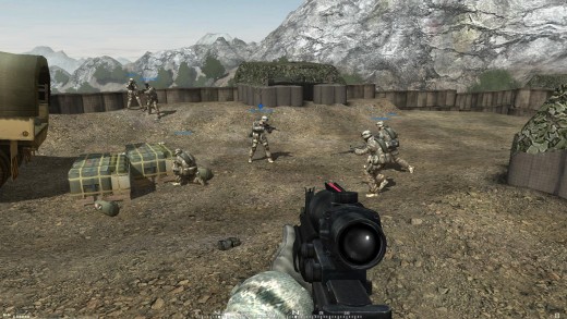Most weapons in videogames use right handed model, which favors right strafing motion for engagement