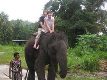 Elephant back rides are very popular among tourists