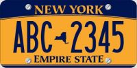 New New York State License Plates