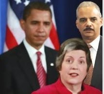 President Obama, Attorney General Eric Holder, & Secretary of Homeland Security Janet Napolitano