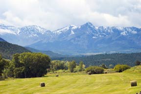 Late summer harvest on a ranch near Ridgway, Colorado provides fantastic photo opportunities.