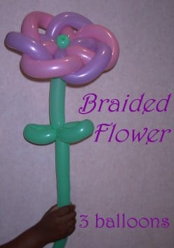 How to make a Balloon Braided Flower with Pedals
