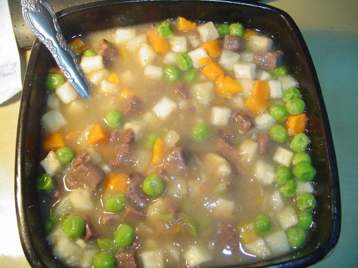 Finished stew