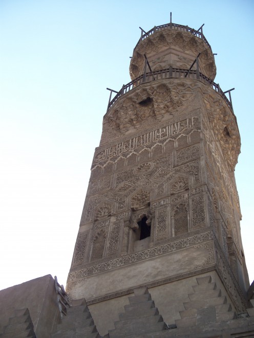 An intricately carved mosque in Cairo 