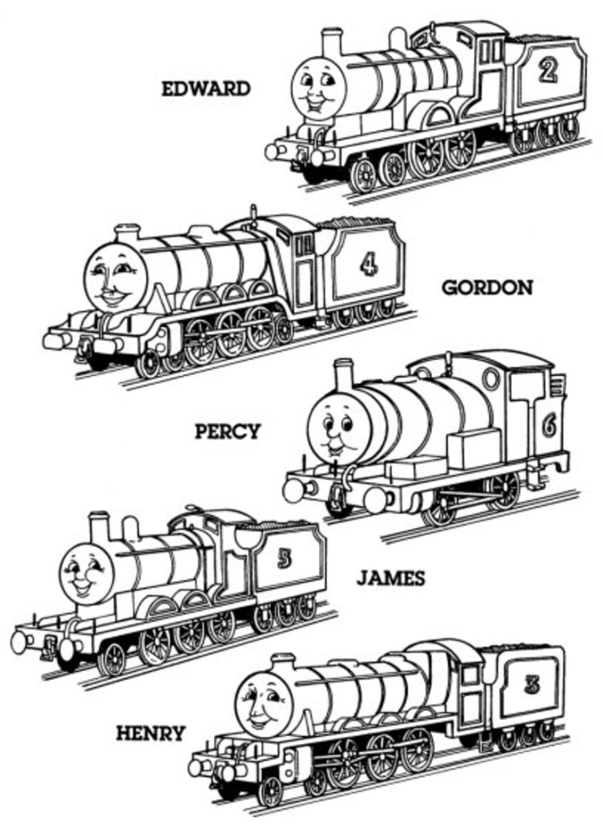Thomas Tank Engine Train Kids Colouring Pictures to Print ...
