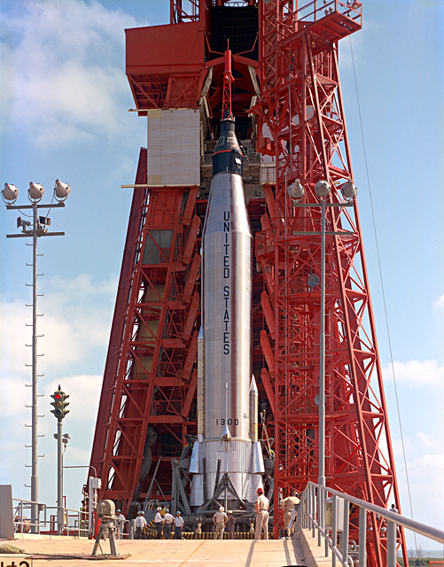 The Atlas rocket used on later flights was not yet ready for Grissom's flight. Photo courtesy of NASA.