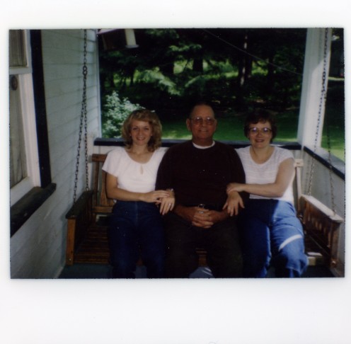 Aunt Georgie, Grandpa Ed and Mom