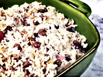 Pigeon peas with rice