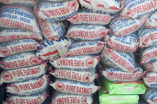 Bags of Basmati rice photo: robtain @flickr
