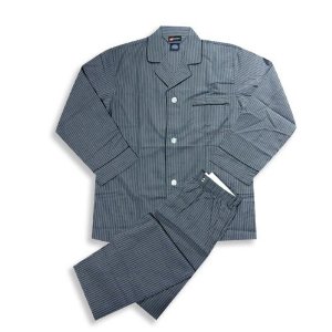 Hanes striped broadcloth in charcoal or black