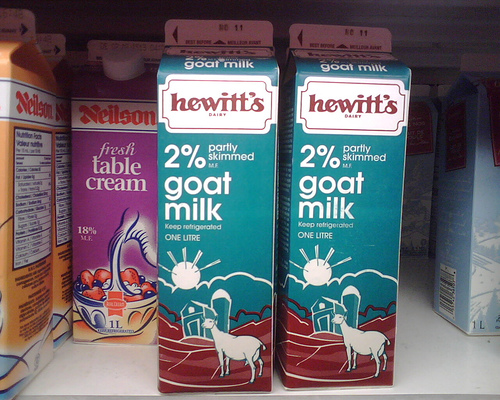 Cartons of goat milk photo: mutantlog @flickr