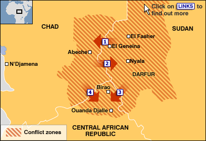 Porous borders of the Darfur Region, Africa