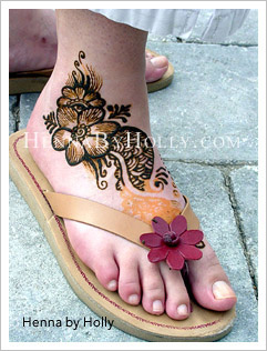 Henna Feet Decoration