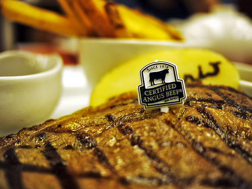 Mouthwatering Angus Beef Steak photo: Daniel Y. Go @flickr
