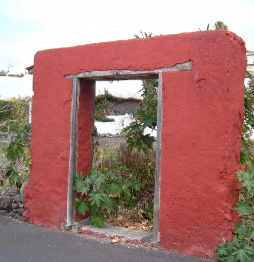 Mysterious doorway to nowhere