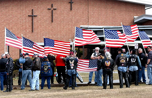 Sun photo by Jed Lirschbaum at Matthew Snyder's funeral.