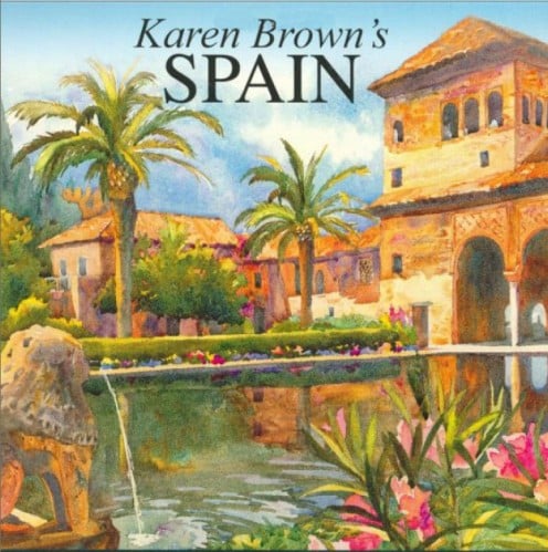 Karen Brown's Spain 2006. This was the book ~ the cover image, really ~ which drew me to find out more about Karen Browm, her books and her artists.