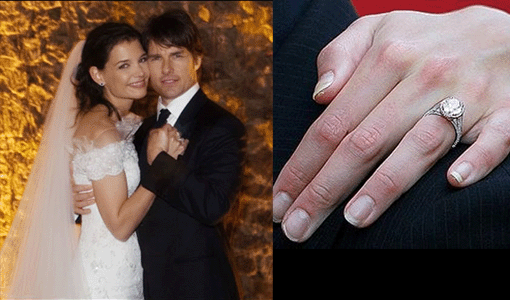 Celeb Wedding Ring: Katie Holmes,  5 carat oval shape engagement ring 