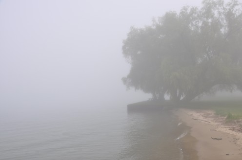Fog on the St. Clair River, Ontario